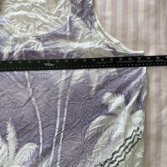 Handmade Painted Boho Sun Dress OS Tribal Tropical Hawaiian Beach Artsy Cover Up - Picture 8 of 12